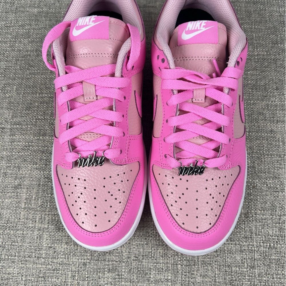 Mens 5.5 / Women 7 - Nike Dunk Low ID Pink White New Sneakers FJ2253-901 - Picture 6 of 10